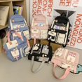 thumbnail image 3 of School Bag for Girls Primary School Student Backpack High School Student Large Capacity Backpack School Bag Two Pieces Backpack, 3 of 8