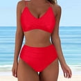 thumbnail image 4 of LSLJS Mode Bikini Sans Manches pour Femmes Ensemble Maillot de Bain Rehausseur Rembourré Maillot de Bain de Plage, Maillots de Bain Bikini pour Femmes, 4 of 7