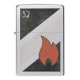 thumbnail image 2 of Zippo 48623 Zippo 32 Flame Design High Polish Chrome Lighter, 2 of 4