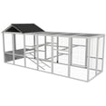thumbnail image 1 of PawHut Outdoor Wooden Chicken Coop, Combinable Design Hen House with Run, 1 of 10