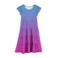 thumbnail image 3 of RXIRUCGD 2025 Vêtements d'Été pour Enfants Mode Filles Nouvelle Robe d'Été à Manches Courtes Poches à Volants Col Rond Imprimé, 3 of 4