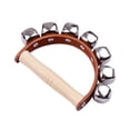 thumbnail image 1 of Handbell Hand Bells with 7pcs Jingle Bells Wood Handle for Music Class, 1 of 7
