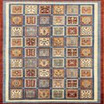 thumbnail image 1 of Ahgly Company Indoor Square Abstract Chestnut Brown Abstract Area Rugs, 3' Square, 1 of 6