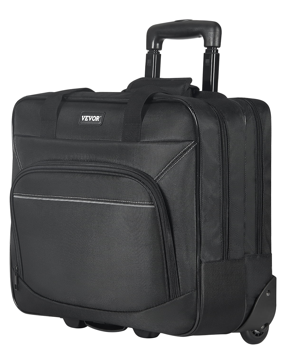 VEVOR Rolling Laptop Bag 15.6 Inch Wheeled Computer Bag for Work Women & Men Black