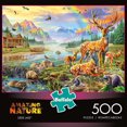 thumbnail image 1 of Buffalo Games Amazing Nature: Deer Lake 500 Piece Jigsaw Puzzle, 1 of 5