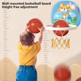 thumbnail image 2 of Blue Junior Basketball Set With Suction Cups Safe Soft Hoop Developmental Sport Toy For Active Toddlers, 2 of 6