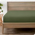 thumbnail image 1 of Bare Home Drap-Housse - Premium 1800 Collection - Poche Profonde - Ultra Doux, Résistant aux Plis - Short Grand, Cypress, 1 of 8