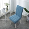 thumbnail image 4 of EGNMCR Home Decor, Room Decor, Wall Decor Elastic Dining Table Chair Cover Half Round Household Chair Cover Cushion Backrest One Universals Chair Flock Stools Cover Cover, 4 of 6