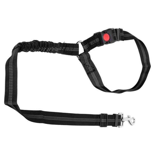Pet Belt, Pet Adjustable Headrest Belt with Strong Rotatable Snap Buckle Practical Dog Nylon Reflective Safety Seatbelt Strap with Lockable Buckle for Car