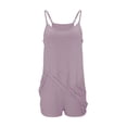 thumbnail image 1 of Yigetop Robe Athlétique avec Shorts! Combinaison-Short Décontractée Élégante Unie pour Femme à Double Poche avec Bretelles Réglables Gris G, 1 of 4