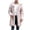 Pink, variant on AnuYalue Mens Fleece Coat Mid Long Casual Faux Mink Coat Single Breasted Business Cozy Faux Fur Jacket Winter Classic Fit Faux Fur Collar Outerwear