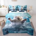 thumbnail image 1 of YST Ensemble de Literie 7 Pcs Dessin Animé Otter, Taille Complète, Polyester, 1 of 5