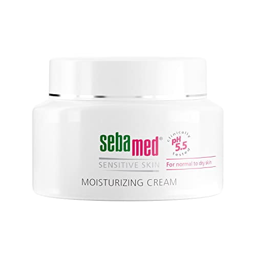 seba med Moisturizing Face Cream for Sensitive Skin pH 5.5 Hypoallergenic Ultra Hydrating with Vitamin E Dermatologist Recommended 2.6 Fluid Ounces (75 Milliliters)