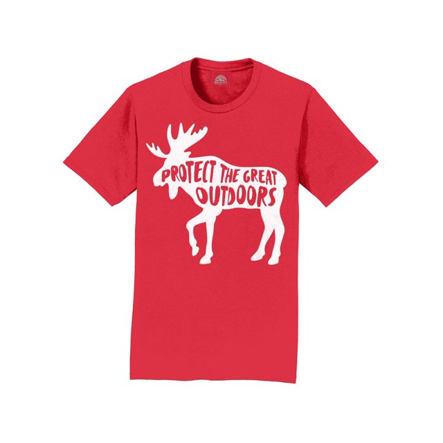 Gravity Outdoor T-Shirt pour Hommes Protéger le Grand Extérieur - Logo Blanc - Rouge - 2TG