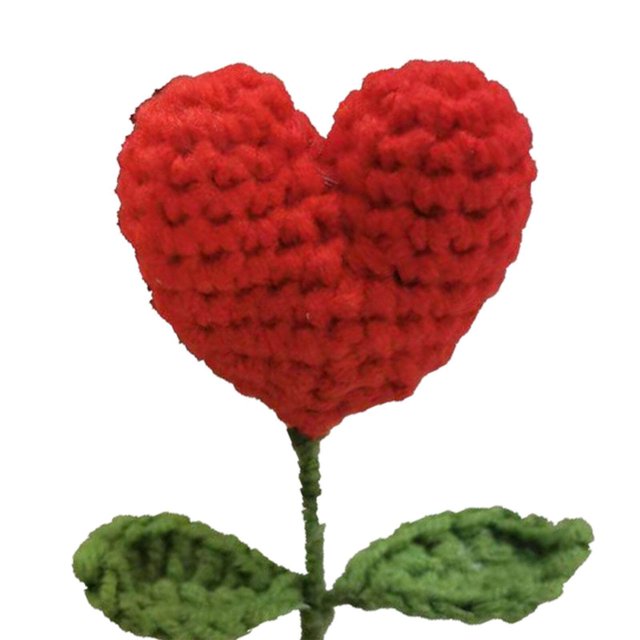 tredstone Hand Knitted Crochet Flowers Mini Potted Flowers Car Accessories Small Cute