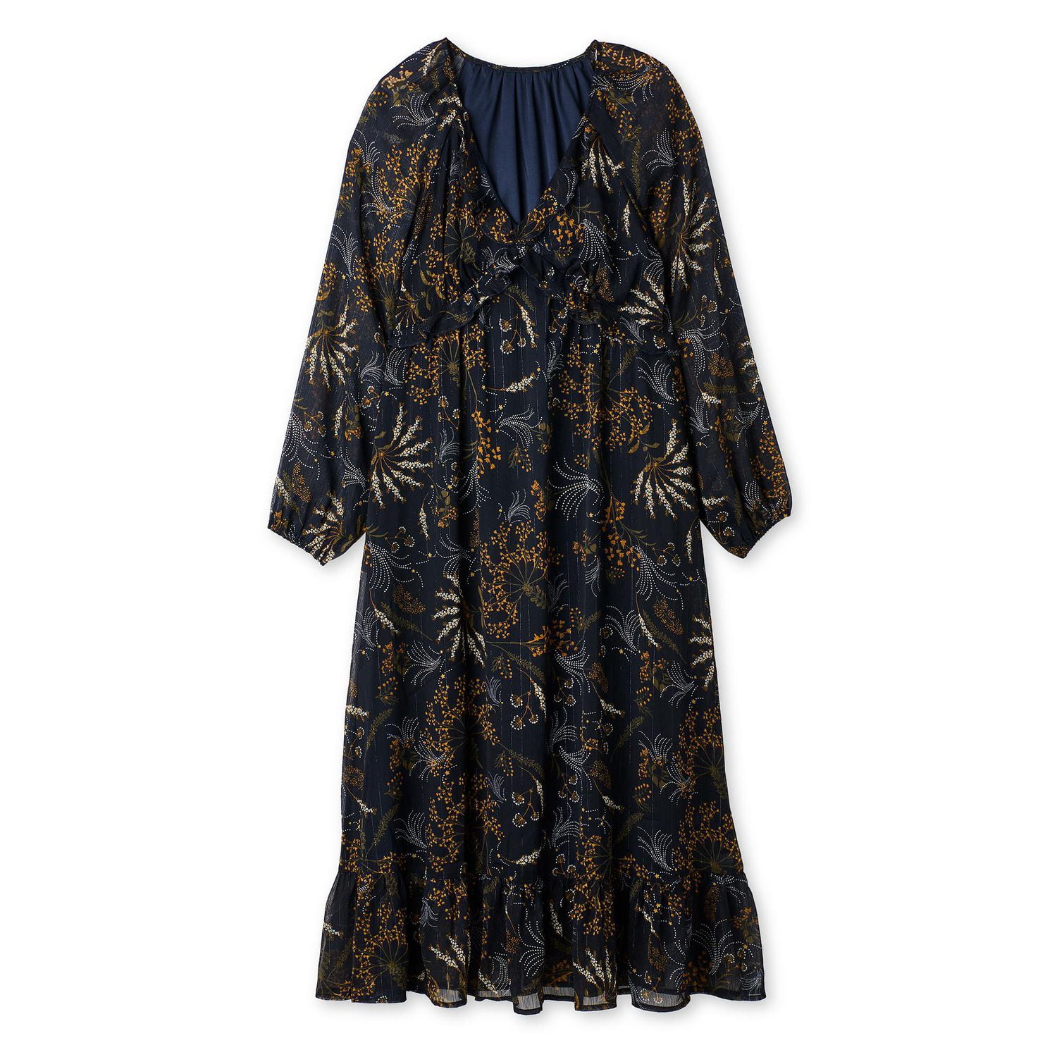 Robe longue à volants George pour femmes