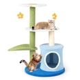 thumbnail image 1 of Costway 4-Tier Modern Cat Tree Tower Kitten Activity Center with Sisal Scratching Post, 1 of 10