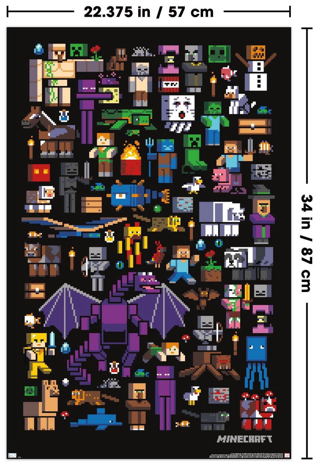 Minecraft - Mobbery Wall Poster