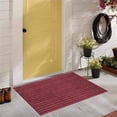 thumbnail image 4 of Cagogo Tapis de Porte en Polyester Composite, Tapis de Sol d'Entrée Uni à Rayures Durables, Paillasson Absorbant et Durable, Tapis Antidérapant Intérieur Extérieur, Tapis d'Entrée pour Porte d'Entrée et Arrière, 4 of 7