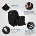 thumbnail image 2 of Super Stretch Recliner Couch Covers Chair Cover Form Fitted Non Slip Reclining Slipcovers for Standard Large Recliner, Soft Thick, 2 of 7