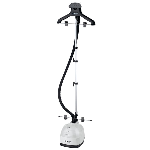 Défroisseur Vertical Ultime Conair, 1500 W, Chauffe en 45 Secondes, 90 Minutes de Vapeur, Réservoir 2,5 L, Blanc/Noir, 1 Pièce