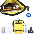 thumbnail image 3 of Motorcycle Bag Tail Bag Waterproof Large Capacity Backpack Pannier Bag Versatile Bag with straps (Yellow, 10L), 3 of 7