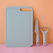 Suncoda Cookware Packs, with Chopping Board Fruit Knife Set Scissors Vegetable Knife Paring Knife Case Kitchen Portable Knife Set
