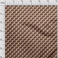 thumbnail image 3 of oneOone Rayon Brown Fabric Geometric Sewing Craft Projects Fabric Prints By Yard 56 Inch Wide, 3 of 5