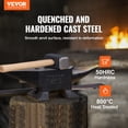 thumbnail image 2 of VEVOR Single Horn Anvil, 22Lbs Cast Steel Anvil, High Hardness Rugged Round Horn Anvil Blacksmith, Large Countertop and Stable Base, with Round and Square Hole, Metalsmith Tool for Bending and Shaping, 2 of 9