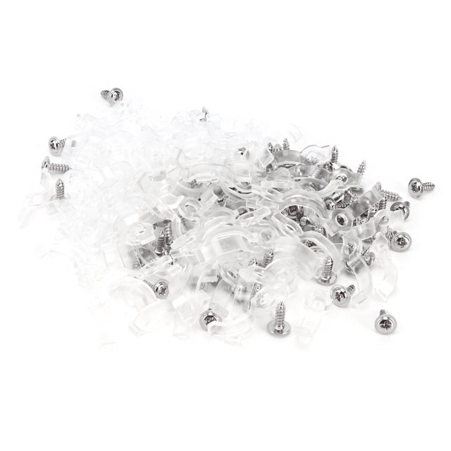 Accessoire de Fixation, Clip de Support 100pcs avec Bande de Fixation de Lumière Clip de Lumière Multi-Fonctionnel