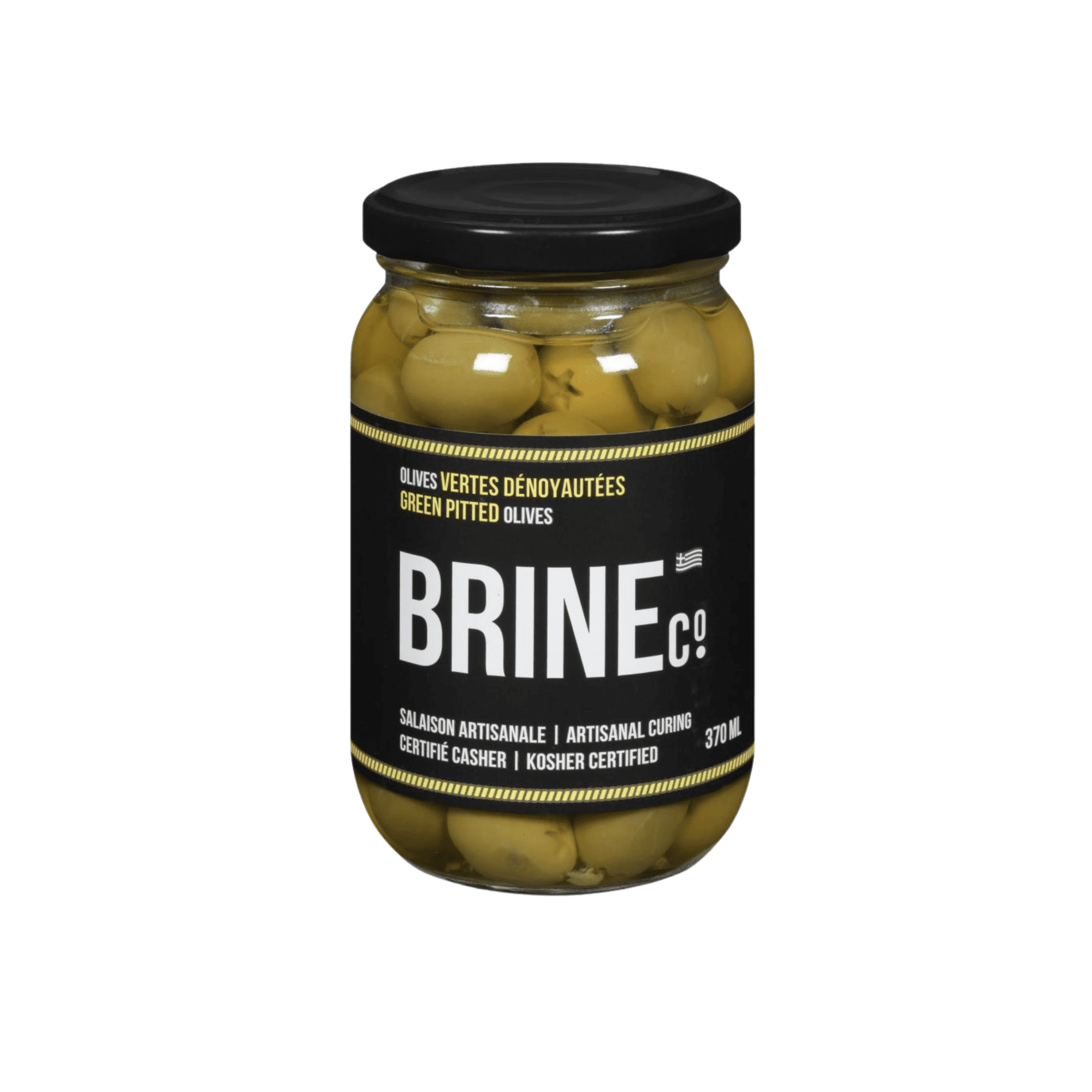 Brine Co Olives Vertes Dénoyautées Bocal 370ML