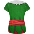 thumbnail image 2 of Christmas Elf Costume All Over Womens T Shirt, 2 of 2