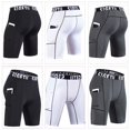 thumbnail image 1 of LYMAYTER Shorts de Compression Athlétiques pour Hommes, Shorts de Course avec Poche pour S-3TG, 1 of 10