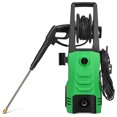 thumbnail image 1 of Patiojoy 3500PSI Electric Pressure Washer Cleaner with Rolling Wheels Green, 1 of 5