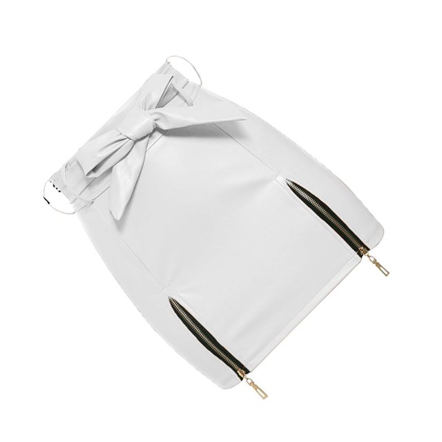 fastboy Jupe Mini Taille Haute Été pour Femmes Filles Randonnée Plage École Mode au-Dessus du Genou Style Décontracté Blanc S