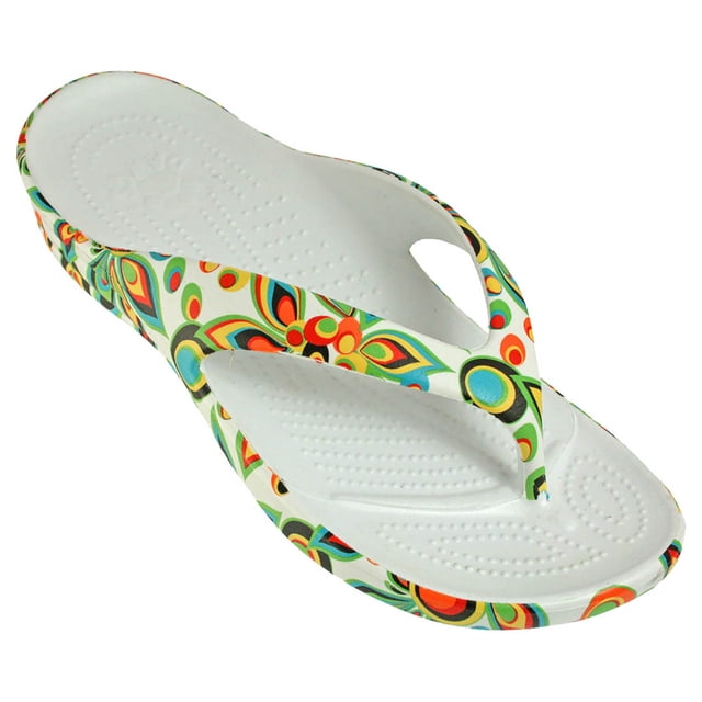 Sandales de Plage Loudmouth pour Femmes Shagadelic Blanches Taille 7