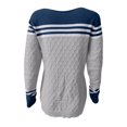 thumbnail image 4 of VgaVtl Womens Sweaters Plus Size Long Sleeve Fall Sweaters Women Plus Striped Gray Loose Color Block Knitted Sweaters, 4 of 5