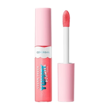COVERGIRL Clean Fresh Yummy Gloss, Plumper Gloss, Shiny Gloss, Vegan Formula, Volumizing Lip Plumper, Easy to Apply, Minty Flavor