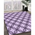 thumbnail image 3 of Ahgly Company Tapis d'Intérieur Lavable en Machine Carré Transitionnel Rebecca Violet, 6 Pieds Carré, 3 of 7