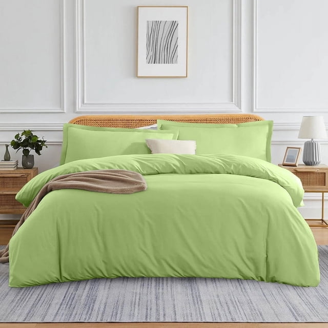 500 TC 100% Egyptian Cotton Duvet Cover Zipper Closur Ultra Soft Durable and Fade Resistant Solid Pattern
