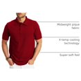 thumbnail image 4 of Hanes Polo Piqué FreshIQ X-Temp pour Hommes, m, Rouge Foncé, 4 of 6
