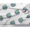 thumbnail image 3 of Soimoi Japan Crepe Satin Fabric Leaves & Floral Block Decor Fabric Printed Yard 42 Inch Wide, 3 of 3
