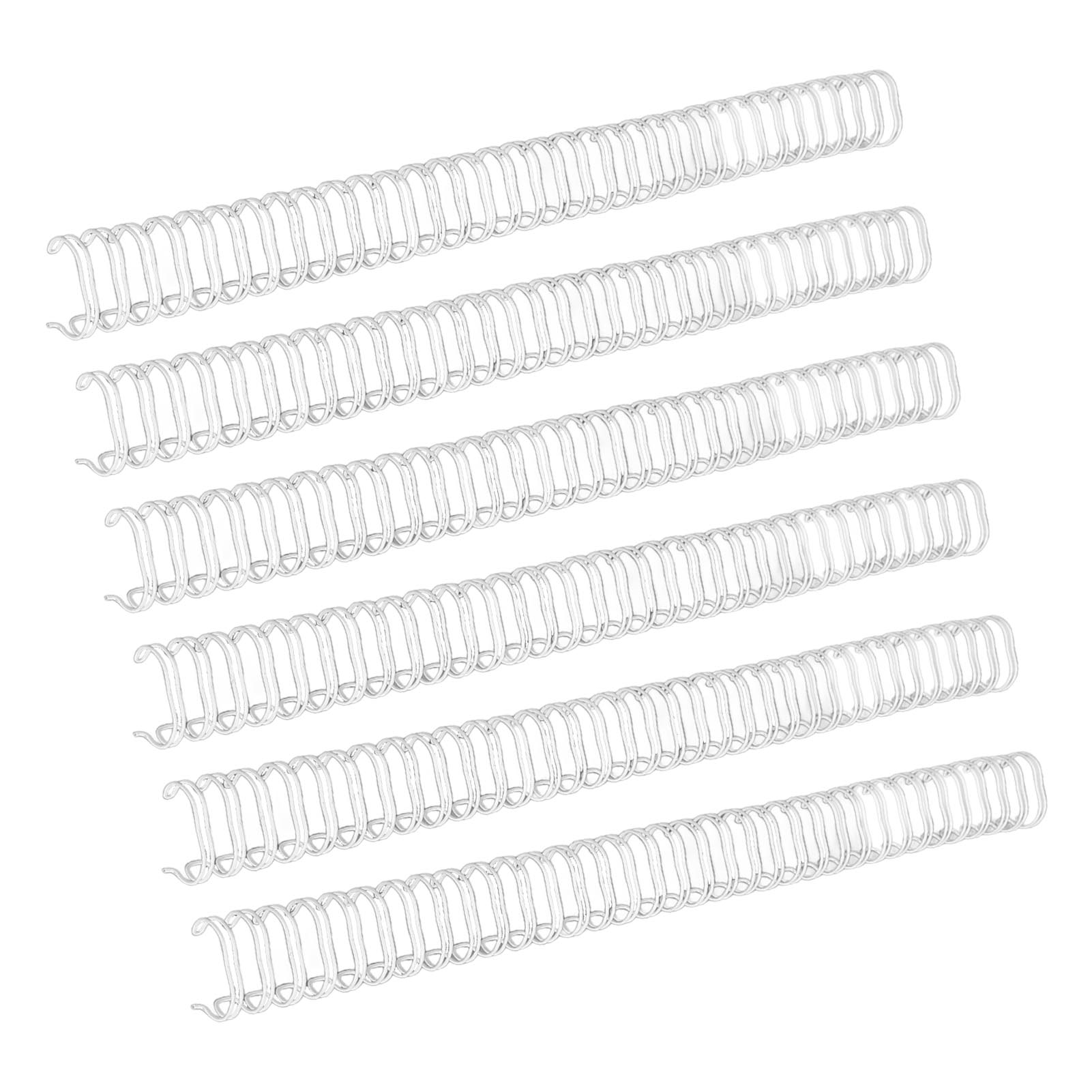 100PCS A4 Binding Wire 1/2in Diameter 34 Double  Nylon Coated Iron Wire Professional Binding Spines For Presentations Reports Projects