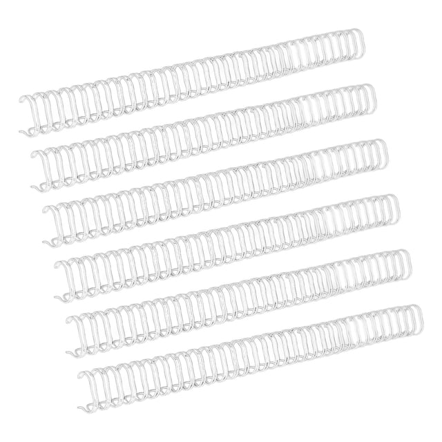 100PCS A4 Binding Wire 1/2in Diameter 34 Double Nylon Coated Iron Wire Professional Binding Spines For Presentations Reports Projects