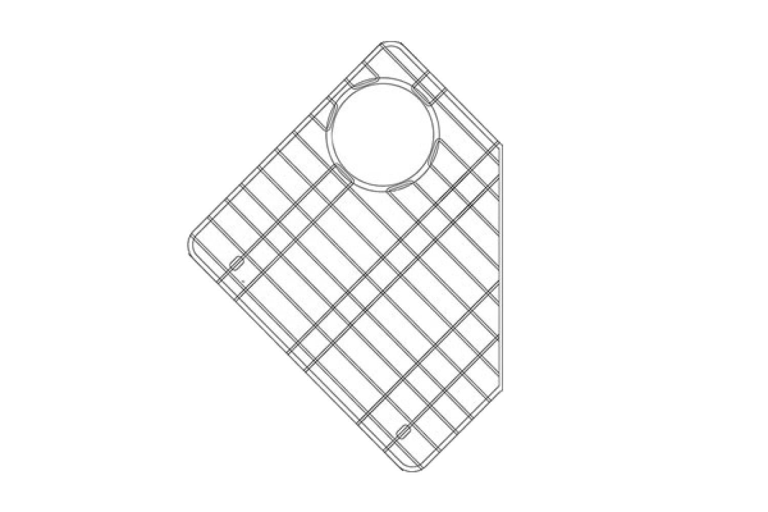 American Imaginations 26 pouces. Grille d'évier de cuisine W AI-34695