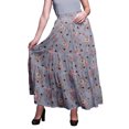 thumbnail image 1 of Bimba Jupes Maxi Imprimées Femmes Style Bohème Gitane Longue Jupe en Coton, 1 of 5