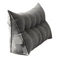 thumbnail image 1 of NAOJIE Triangular Wedge Pillow Queen,Backrest Positioning Support Cushion for Sitting in Bed,Back Rest Removable Reading Pillow Headboard Pillow Full Size(Dark Gray,L), 1 of 3