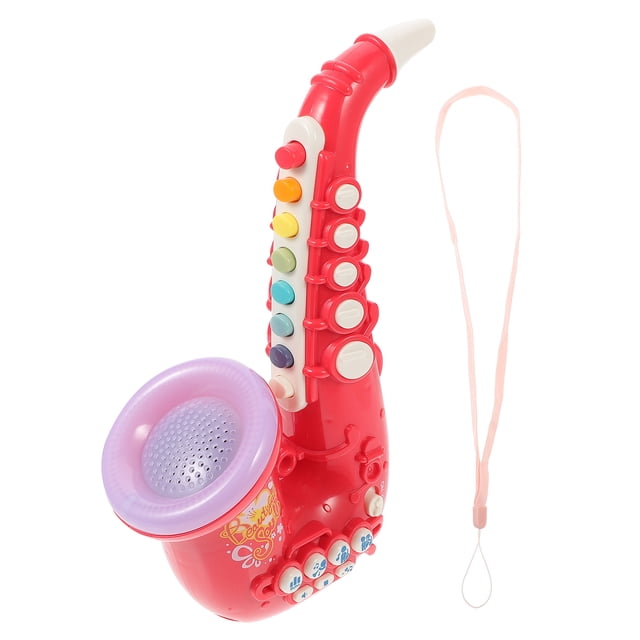 Simulation Saxophone Toy Decorative Saxophone Plaything Cartoon Music Instruments Toy