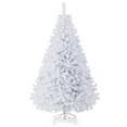 thumbnail image 1 of Gymax 6ft White Christmas Tree Classic Pine Tree PVC Material Thicken Tips(White), 1 of 10