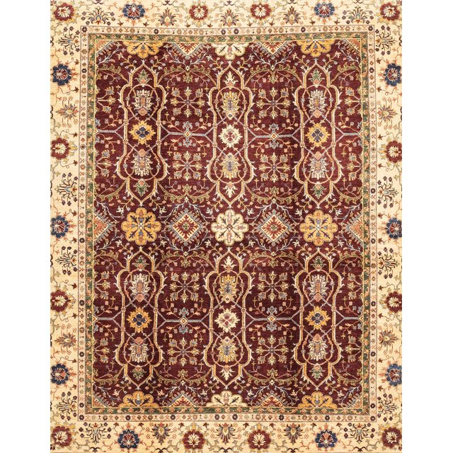 Ahgly Company Tapis d'Intérieur Rectangulaires Abstraits Orientaux Rouges, 2 Pieds x 4 Pieds